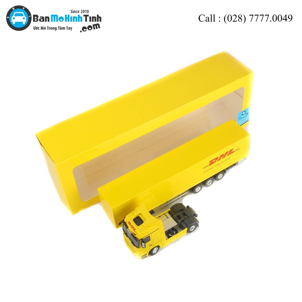 Mô hình xe Container Mercedes-Benz Actros - DHL 1:50 Dealer