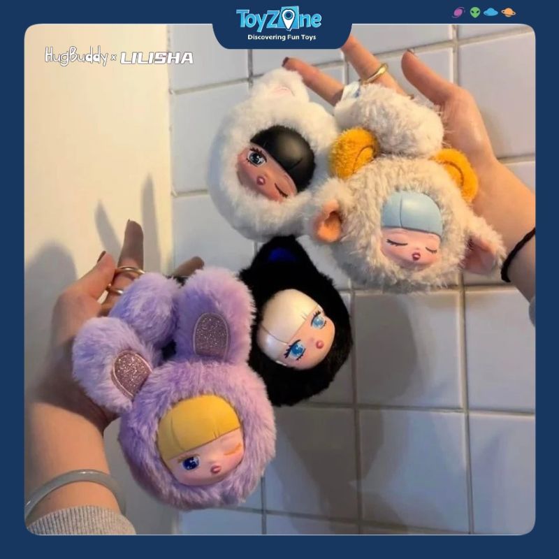 Mô hình Blind box Móc Khóa Gấu Bông LiliSha Carnival Of The Animals HUGBUDDY