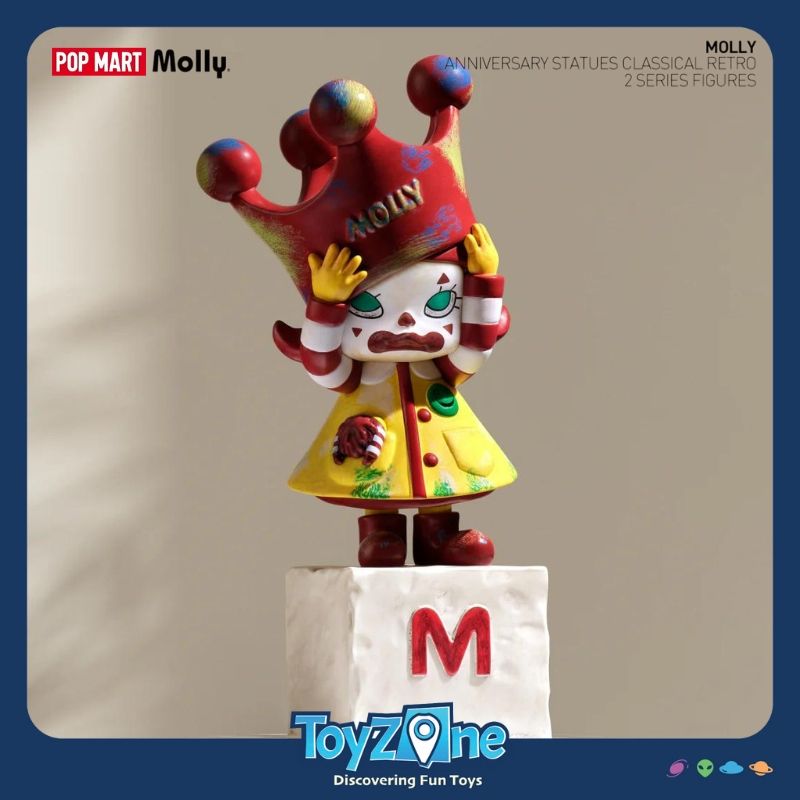 Mô hình đồ chơi Blind box Molly Anniversary Statues Classical Retro Series 2 ( Tượng Kỷ Niệm Cổ Điển ) POP MART