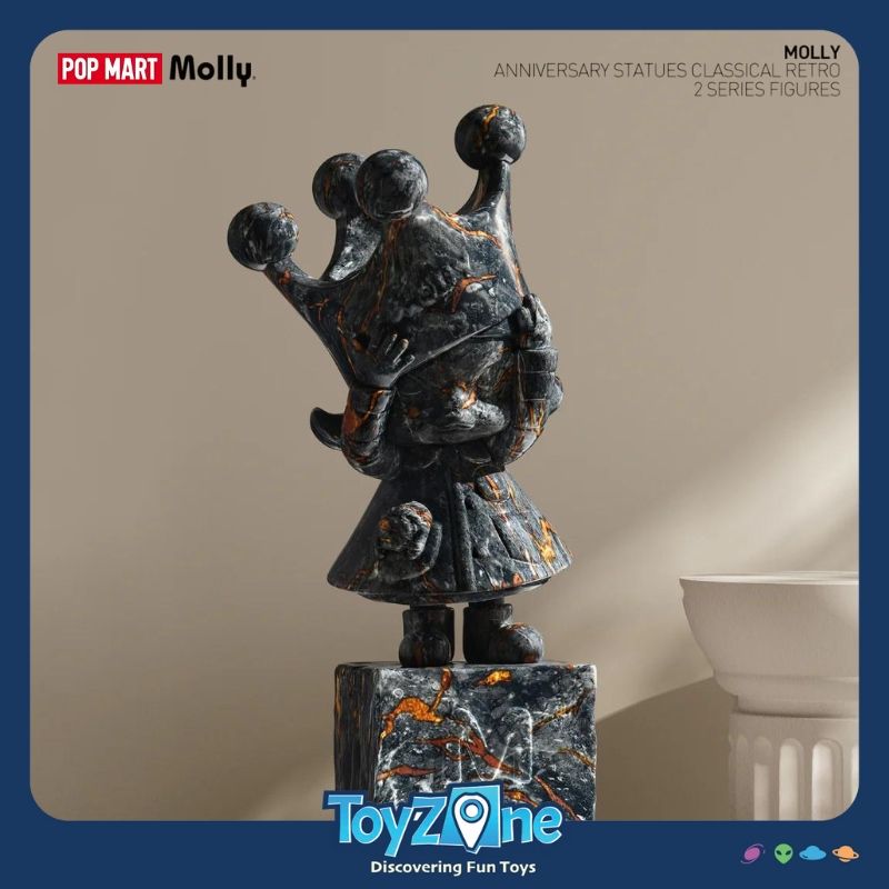 Mô hình đồ chơi Blind box Molly Anniversary Statues Classical Retro Series 2 ( Tượng Kỷ Niệm Cổ Điển ) POP MART