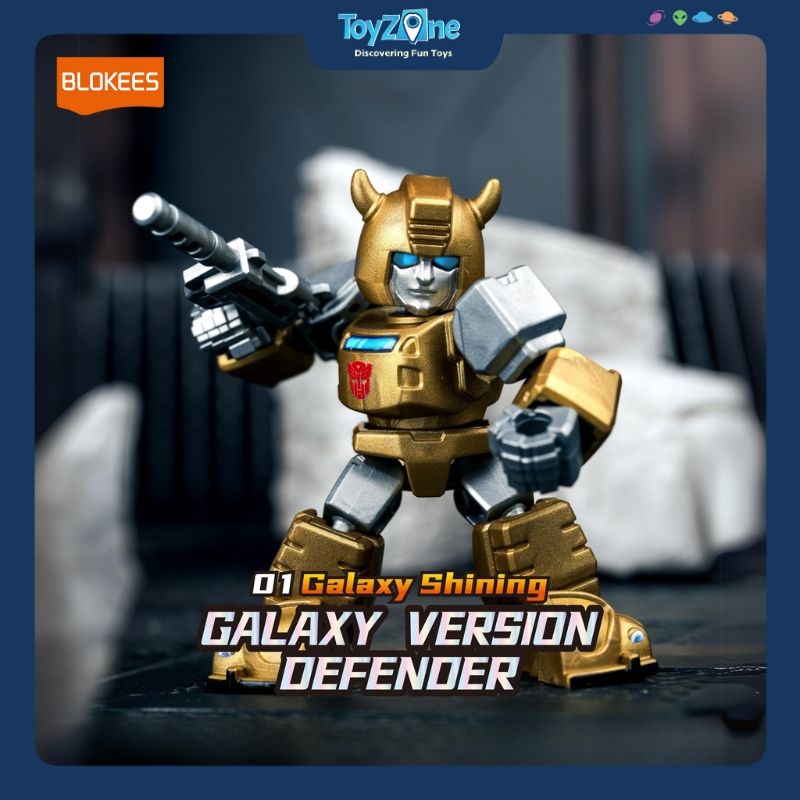 Mô hình đồ chơi Lắp ráp Blind box Transformers Galaxy Version Defender 01 Galaxy Shining Model Kits BLOKEES