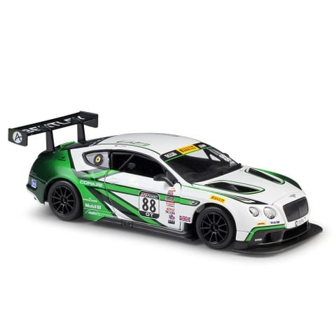 Mô hình xe Bentley Continental GT3 No.88 1:24 Bburago White - MH18-28008