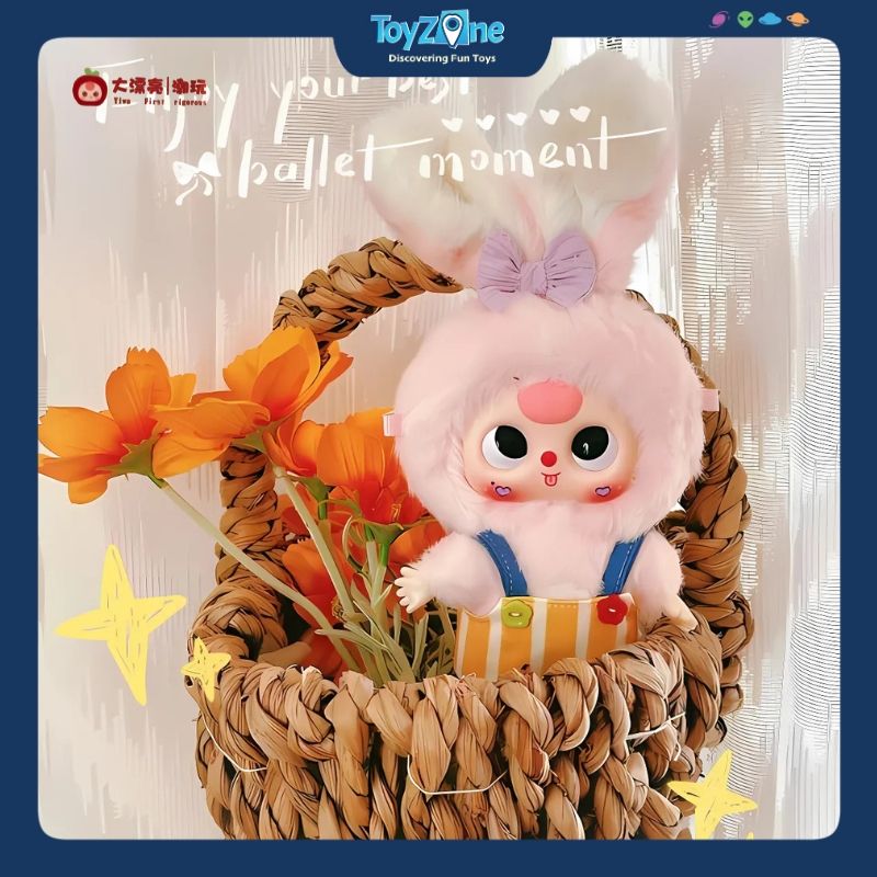 Mô hình Blind box Móc khóa Gấu bông Baby Three Macaron Bunny BABY THREE
