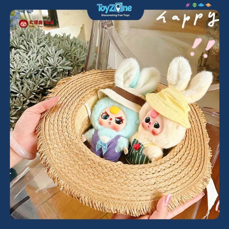 Mô hình Blind box Móc khóa Gấu bông Baby Three Macaron Bunny BABY THREE