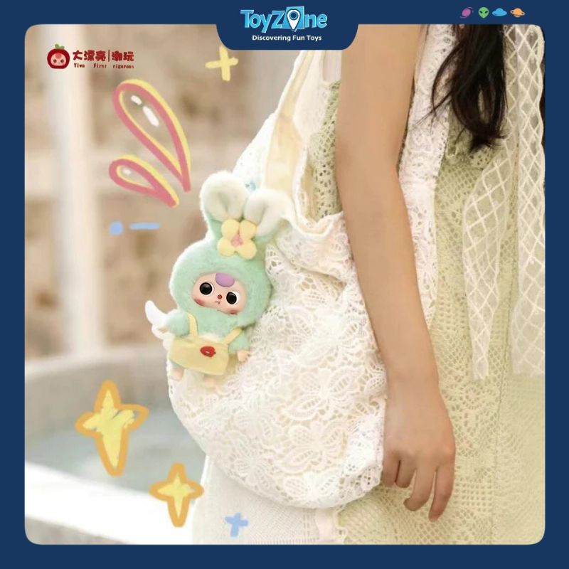 Mô hình Blind box Móc khóa Gấu bông Baby Three Macaron Bunny BABY THREE