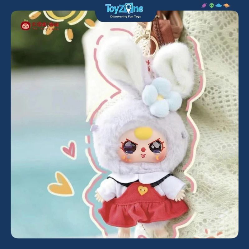 Mô hình Blind box Móc khóa Gấu bông Baby Three Macaron Bunny BABY THREE