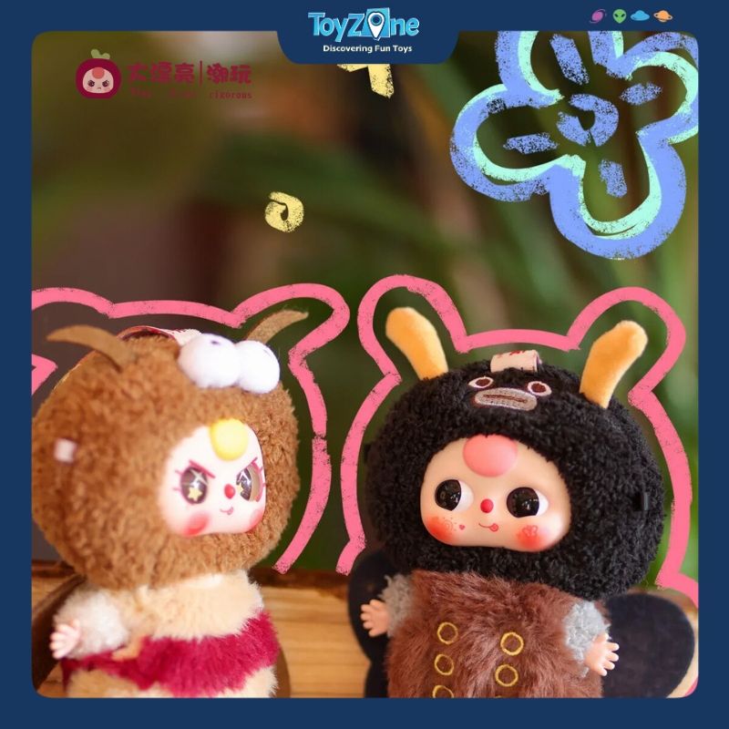 Mô hình Blind box Móc khóa Gấu bông Baby Three Small Insects ( Côn Trùng Nhỏ ) BABY THREE