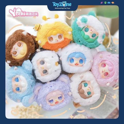 Mô hình Blind box Móc khóa Gấu bông Yooki Cute Mix Pass V1 YALLI STUDIO