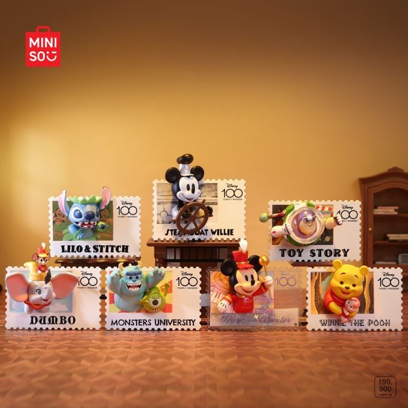 Mô hình đồ chơi Blind Box Disney 100 Years of Wonder Retro Stamp - MINISO