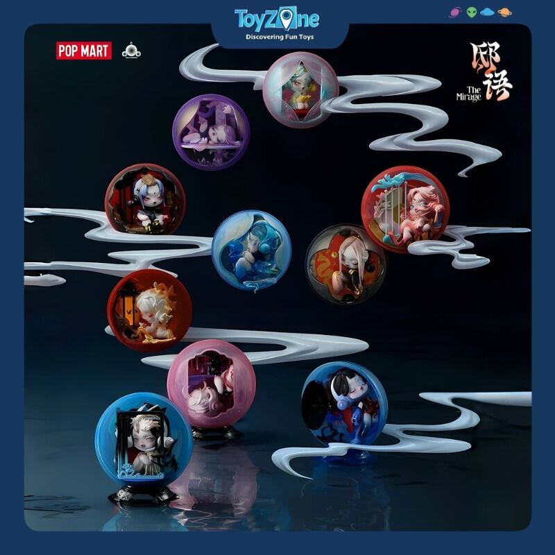 Mô hình đồ chơi Blind box Skull Panda The Mirage Series Figure ( Hào Quang ) POP MART