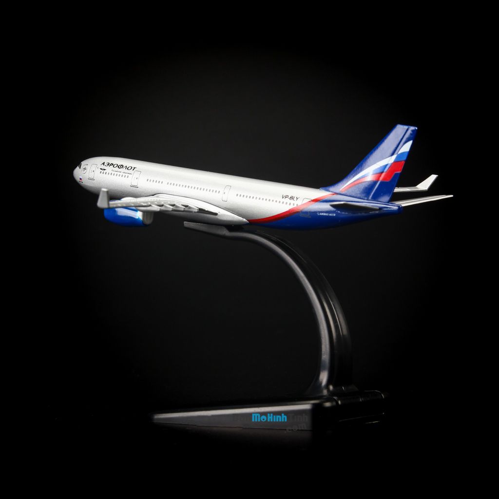 Mô hình máy bay tĩnh Aeroflot Russian Airlines Airbus A330 16cm Everfly giá rẻ (9)