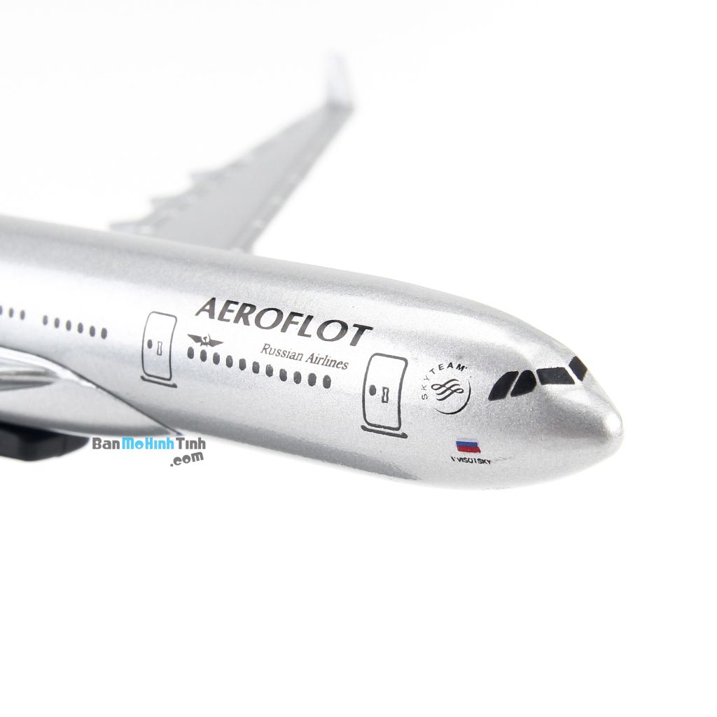 Mô hình máy bay tĩnh Aeroflot Russian Airlines Airbus A330 16cm Everfly giá rẻ (6)