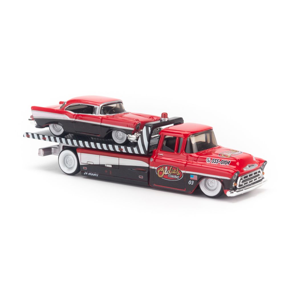  Mô hình xe Chevrolet Flatbed 1957 + Chevrolet Bel Air 1957 1:64 Maisto -20-07079+08079 