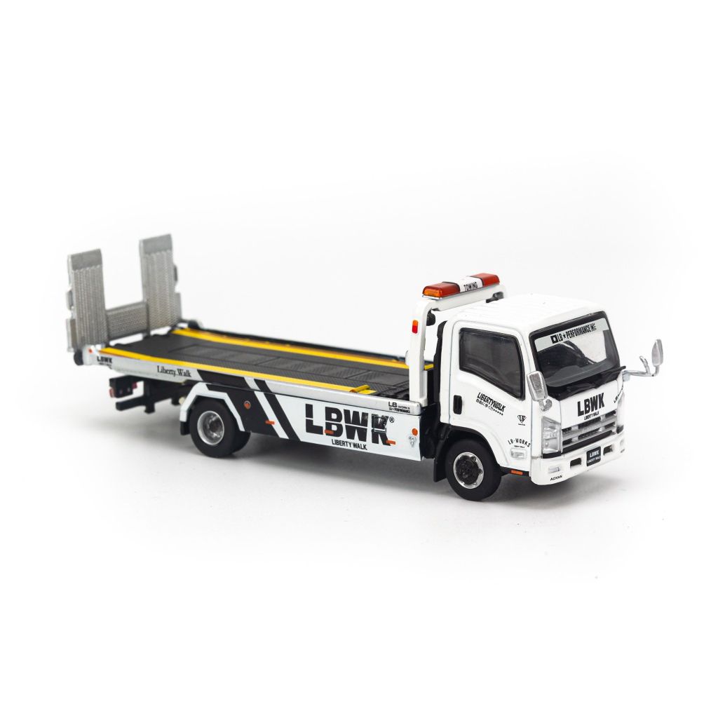 Mô hình xe Isuzu N-Series Vehicle Transporter LBWK 1:64 MiniGT