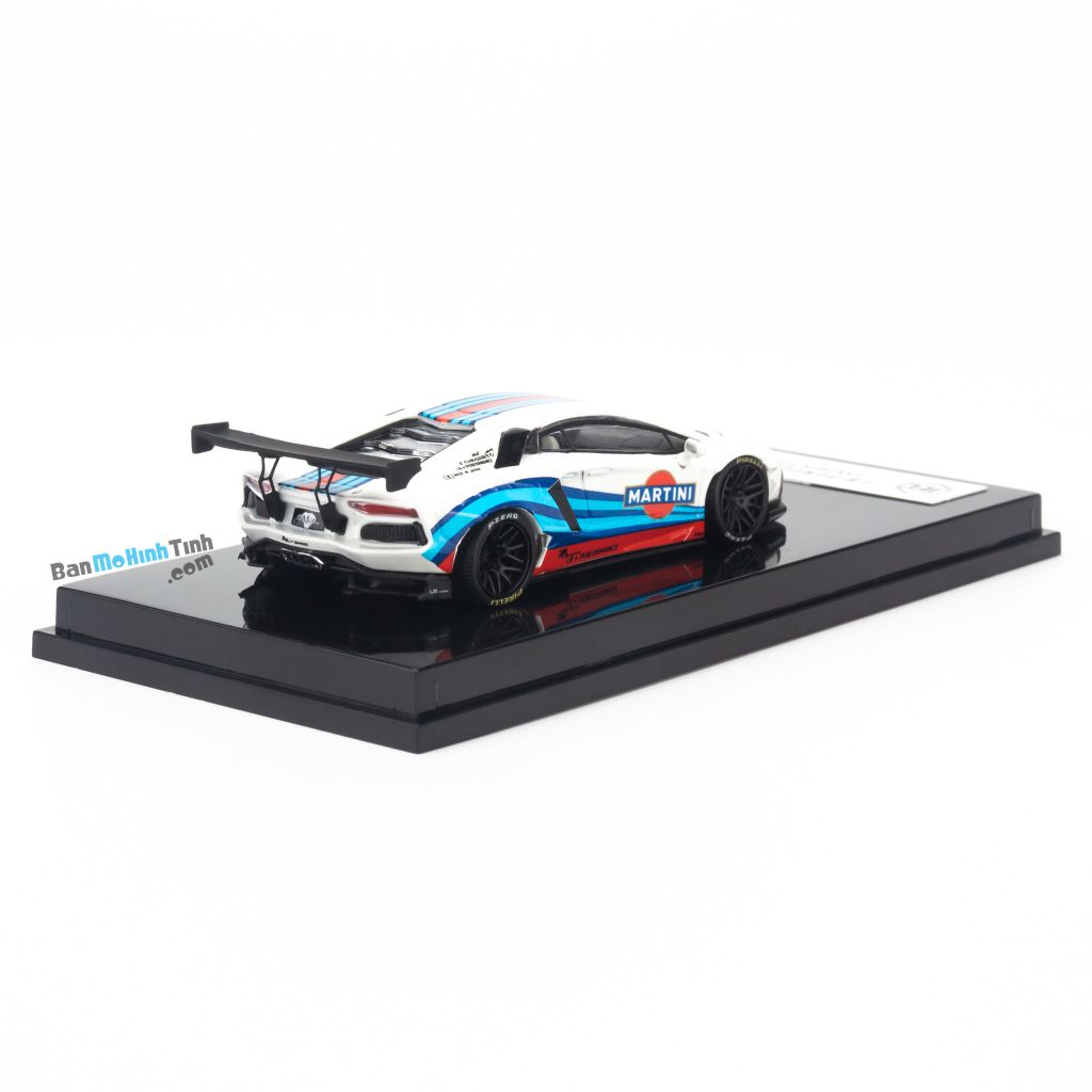  Mô hình xe Lamborghini Aventador LB Martini Roof Boxes 1:64 JEC Limited Edition 