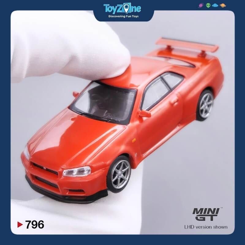 Mô hình xe Nissan Skyline GT-R R34 V-Spec II 1:64 MiniGT