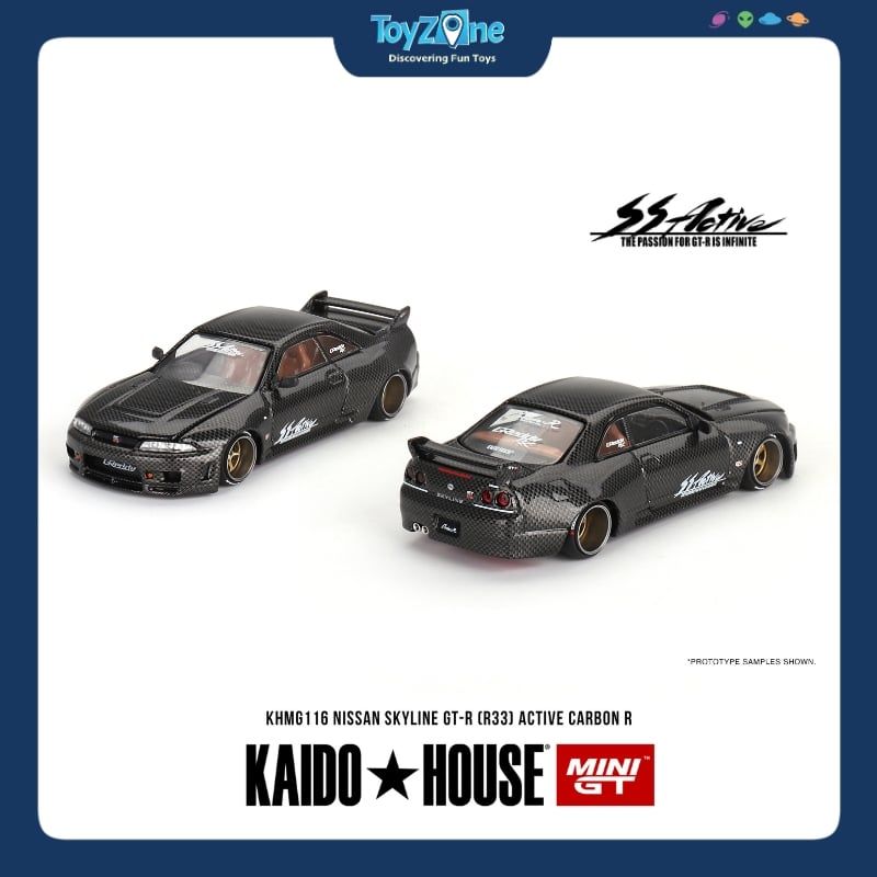 Mô hình xe Nissan Skyline GT-R ( R33 ) 1:64 KAIDO HOUSE x MiniGT