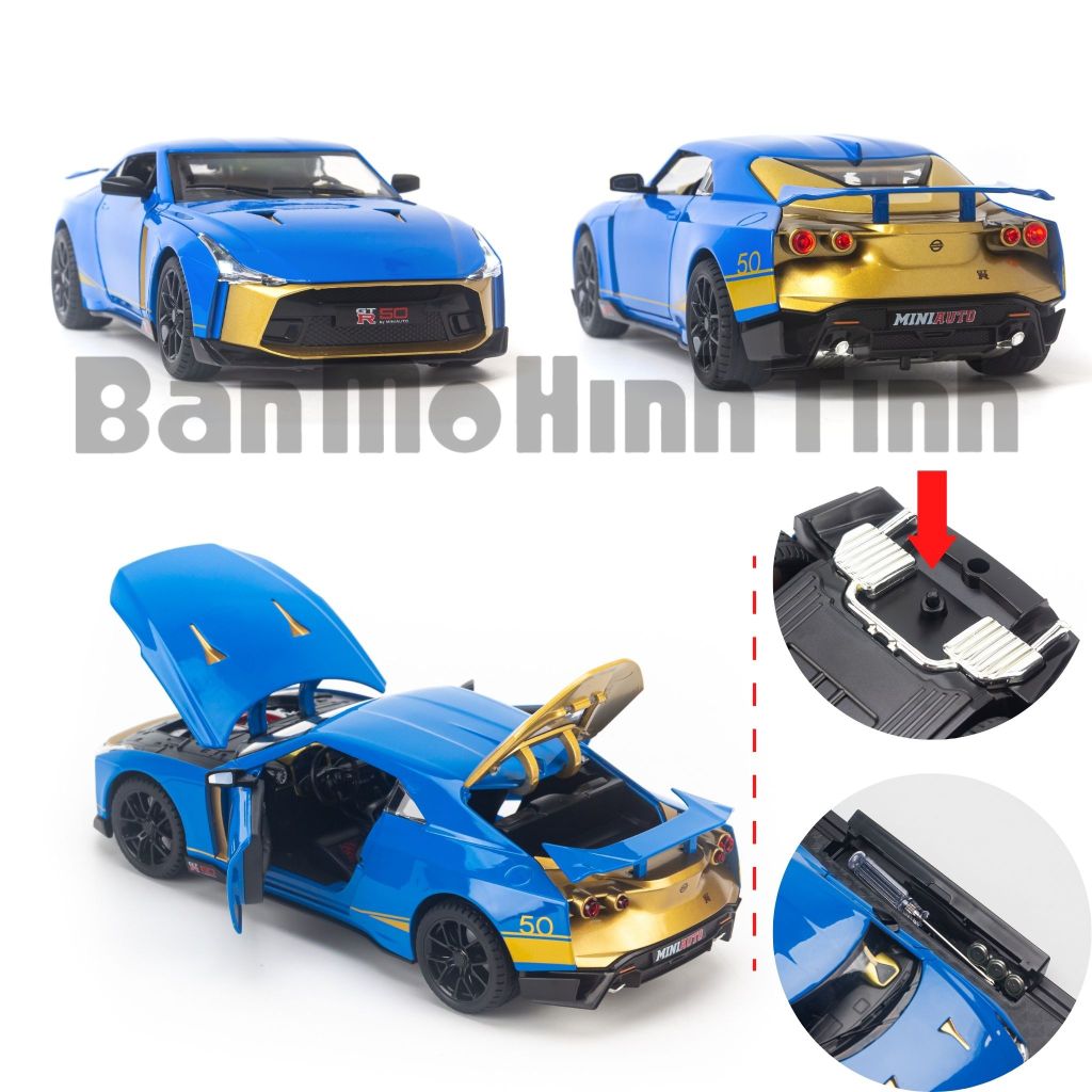 Mô hình xe Nissan Ares GTR50 2020 1:24 Miniauto