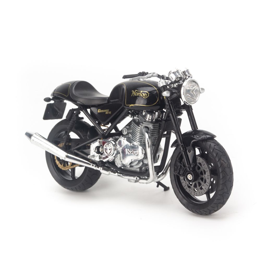 Mô hình xe mô tô Norton Commando 961 SE Black 1:18 Welly