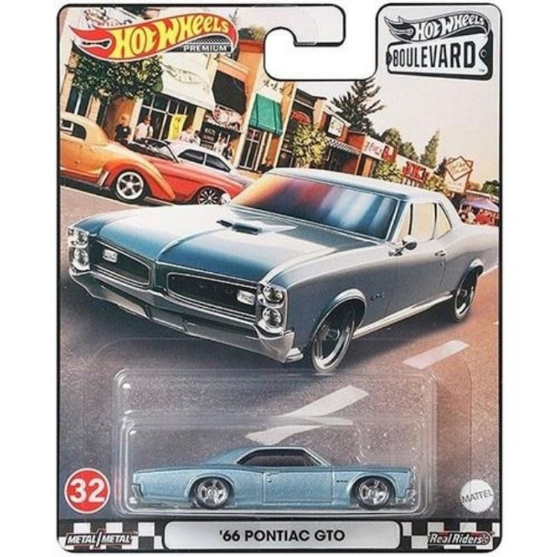 Mô hình xe Pontiac GTO 1966 Boulevard Series 1:64 Hot Wheels Premium