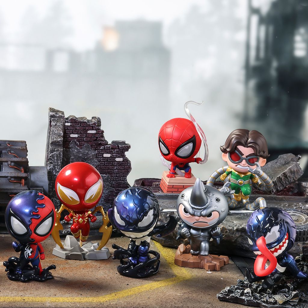 Mô hình đồ chơi Blind box Marvel Spider-Man&Maximum Venom Series (Sự Gặp Mặt Giữa Spider Man và Venom) POP MART