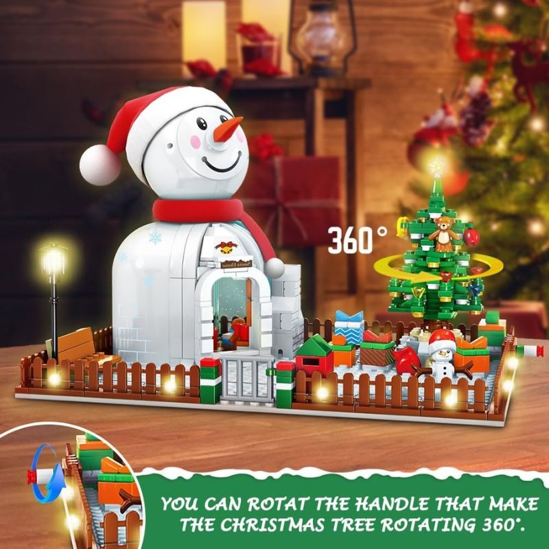 Bộ đồ chơi lắp ráp Giáng Sinh Mô hình Người Tuyết Sembo
