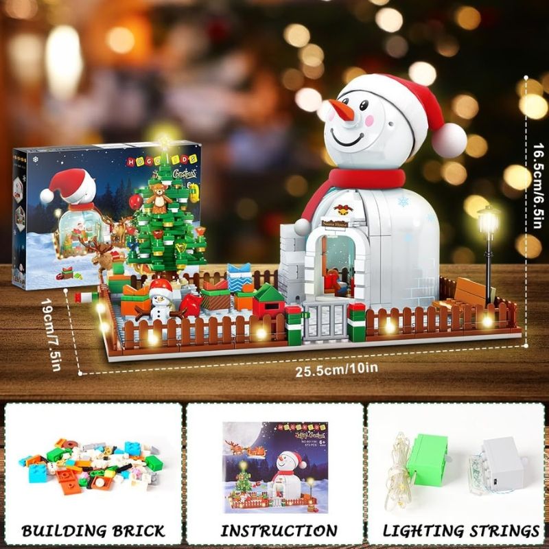 Bộ đồ chơi lắp ráp Giáng Sinh Mô hình Người Tuyết Sembo