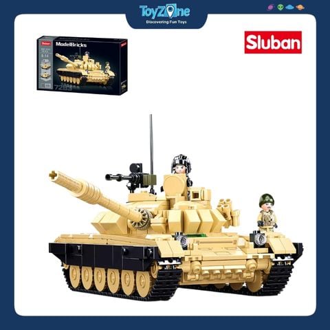 Bộ đồ chơi mô hình lắp ráp Xe tăng chiến đấu chủ lực T-72B3 2in1 Sluban