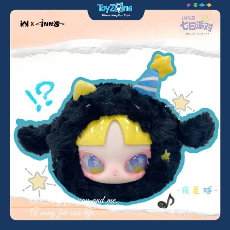  Mô hình Blind box Gấu bông Khóa kéo Inn's Let Party Time ( Đến Giờ Tiệc Tùng ) WLLEMART 