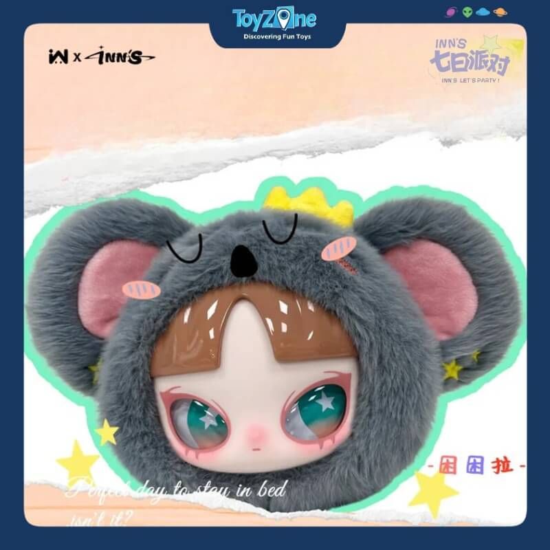  Mô hình Blind box Gấu bông Khóa kéo Inn's Let Party Time ( Đến Giờ Tiệc Tùng ) WLLEMART 