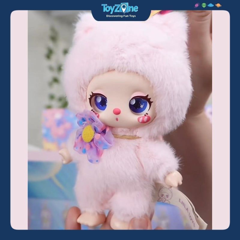  Mô hình Blind Box Móc khóa Gấu Bông Liila's Lucky Cat ( Liila's Mèo May Mắn ) LIILA TOYS 