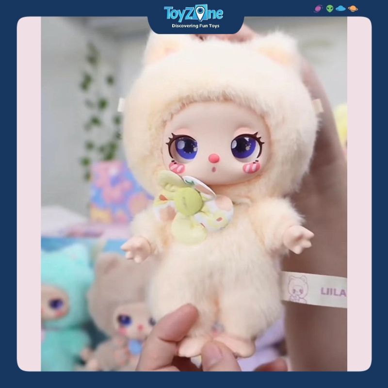  Mô hình Blind Box Móc khóa Gấu Bông Liila's Lucky Cat ( Liila's Mèo May Mắn ) LIILA TOYS 