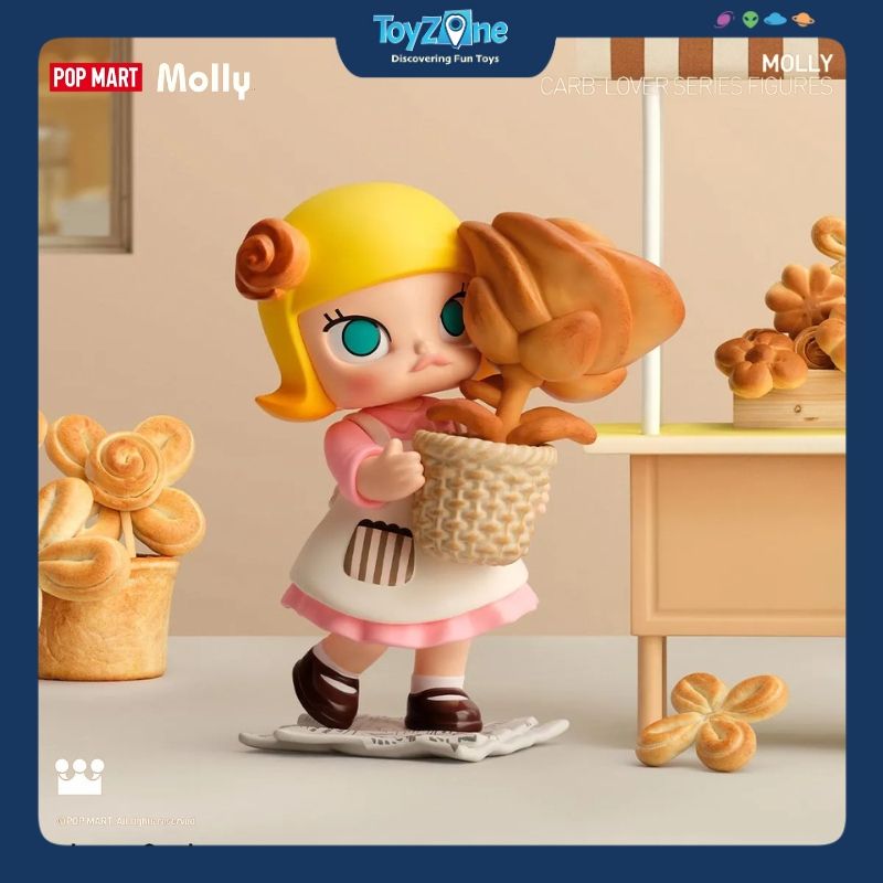 Mô hình đồ chơi Blind box Molly Carb-Lover Series Figures ( Molly Yêu Thích Sự Ngọt Ngào ) POP MART