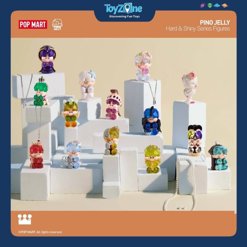 Mô hình đồ chơi Blind box Pino Jelly Hard & Shiny Series ( Cứng Rắn Và Lấp Lánh ) POP MART