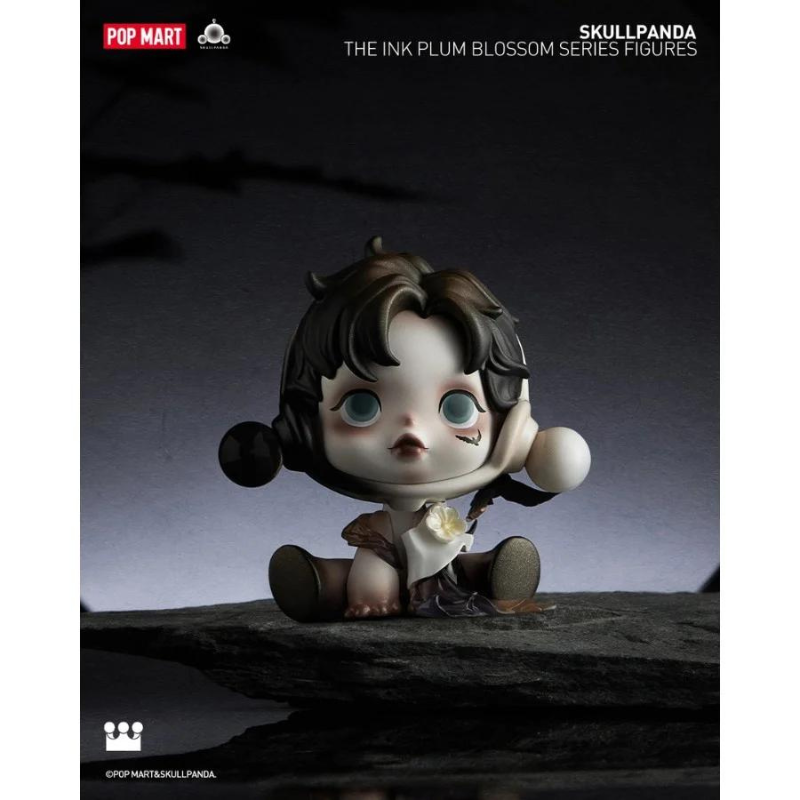 Mô hình đồ chơi Blind box Skull Panda The Ink Plum Blossom (Mùa Hoa Mận Cùng Skull Panda) POP MART