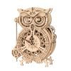 Mô hình gỗ lắp ráp 3D The Owl Clock (Đồng Hồ Con Cú) (Wood Color) - Robotime LK503 - WP145