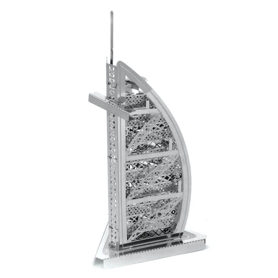  Mô hình kim loại lắp ráp 3D Burj Al Arab (Silver) – Metal Works MP016 