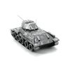  Mô hình kim loại lắp ráp 3D T-34 Tank (Xe Tăng T-34) (Silver) Metal Works MP043 