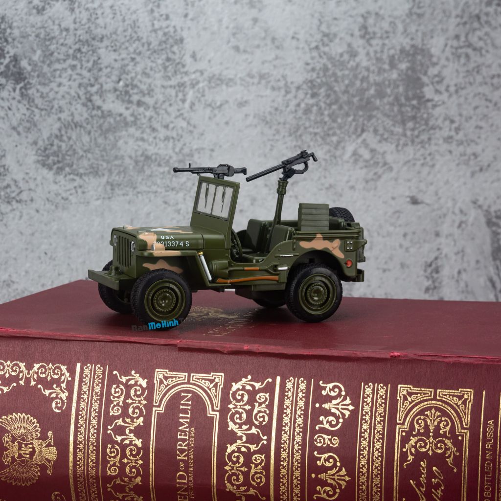 Mô hình xe Jeep 1941 Willys Convertible 1:32 Military Force