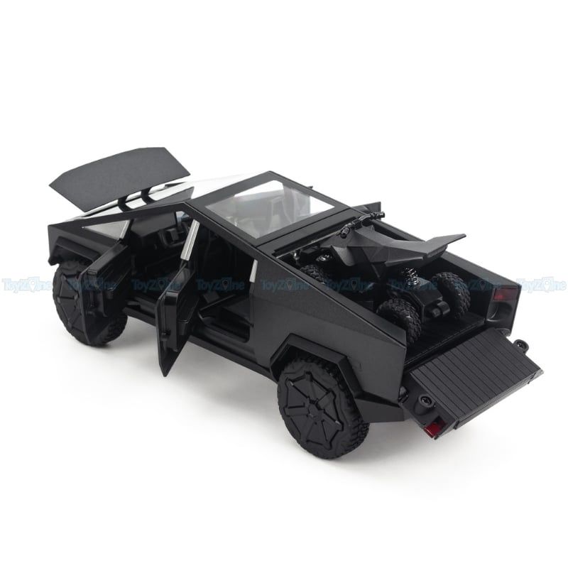 Mô hình xe Tesla Cyber Truck with motorbike 1:24 Chezhi 