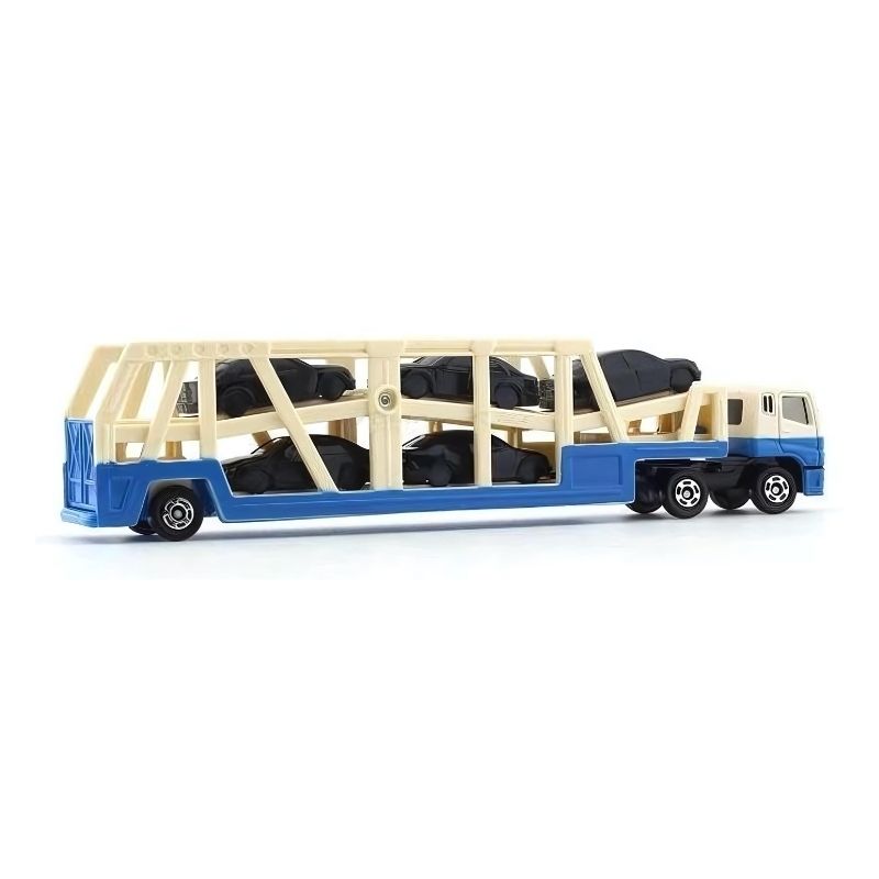 Mô hình xe đầu kéo vận chuyển ô tô Mitsubishi Fuso Super Great Transporter No.131 Tomica Long