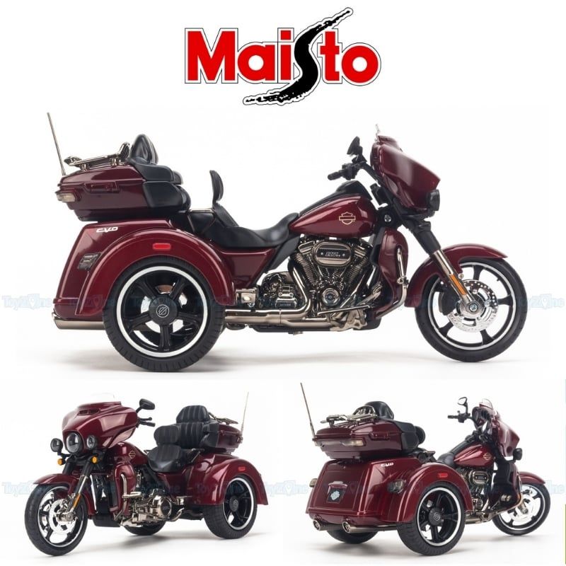 Mô hình xe mô tô Harley Davidson CVO Tri Glide 2021 1:12 Maisto