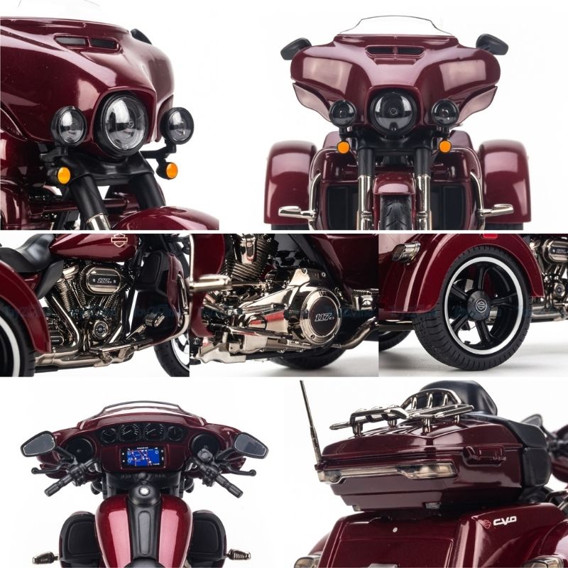 Mô hình xe mô tô Harley Davidson CVO Tri Glide 2021 1:12 Maisto