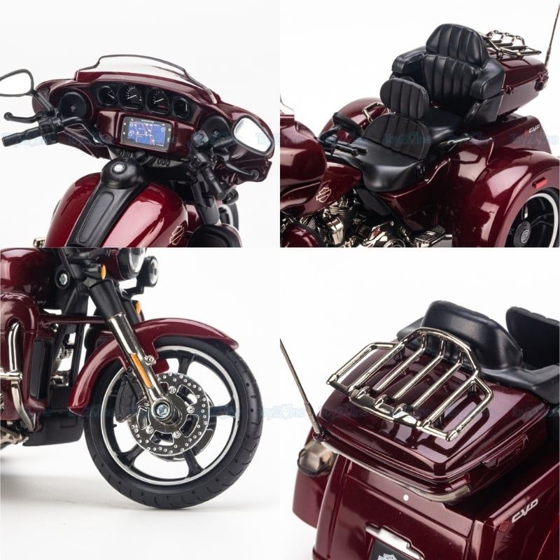 Mô hình xe mô tô Harley Davidson CVO Tri Glide 2021 1:12 Maisto
