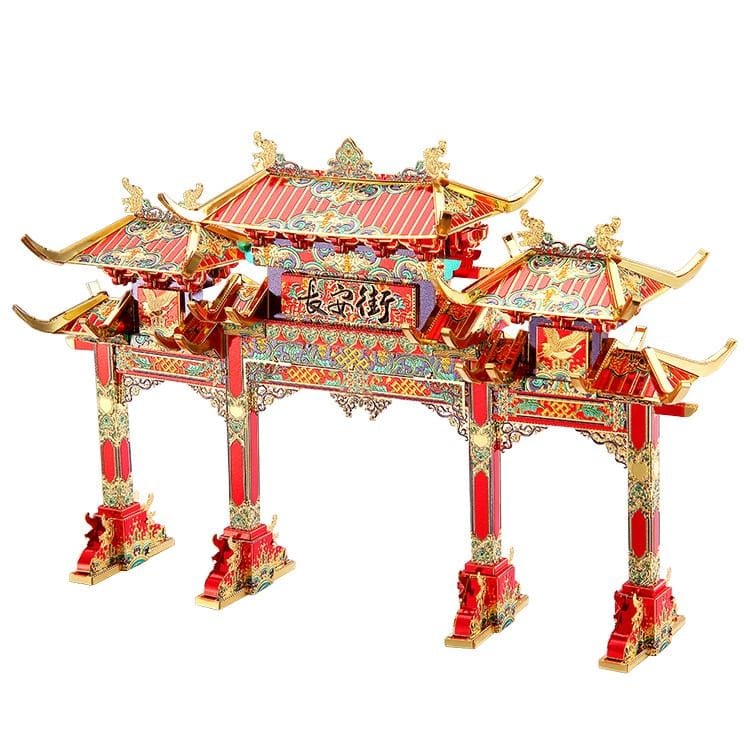 Mô hình kiến trúc thế giới Cổng Chào Trường An Changan Arc Way lắp ráp kim loại 3D  – Piececool MP876