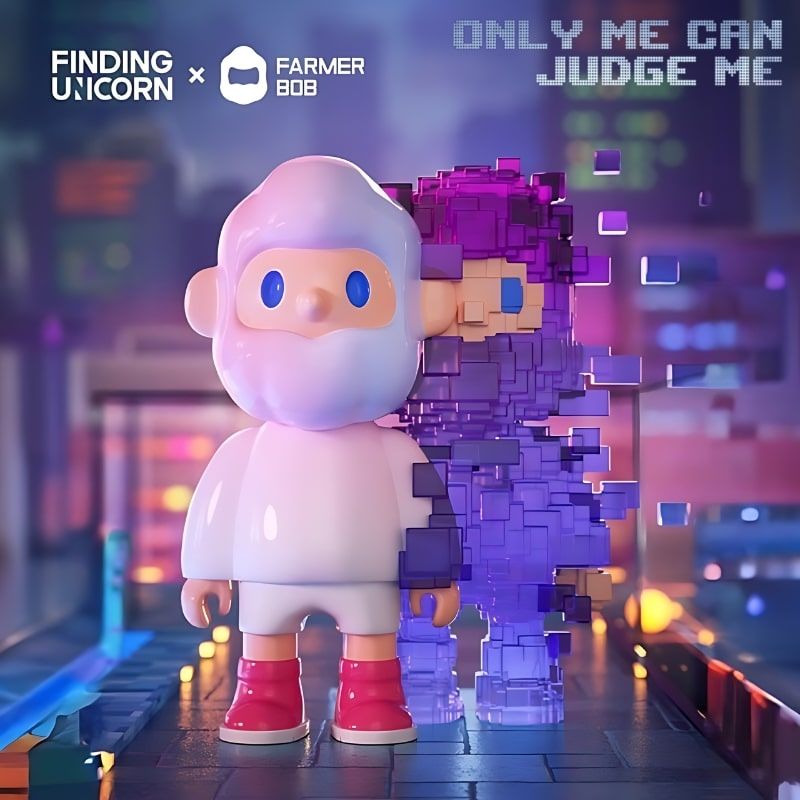 Mô hình đồ chơi Blind box Farmer Bob Next Generation Pixel Universe ( Vũ Trụ Pixel Thế Hệ Tiếp Theo ) 10th Anniversary FINDING UNICORN