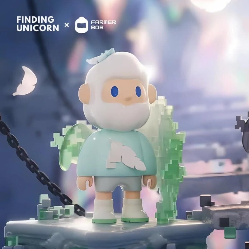 Mô hình đồ chơi Blind box Farmer Bob Next Generation Pixel Universe ( Vũ Trụ Pixel Thế Hệ Tiếp Theo ) 10th Anniversary FINDING UNICORN
