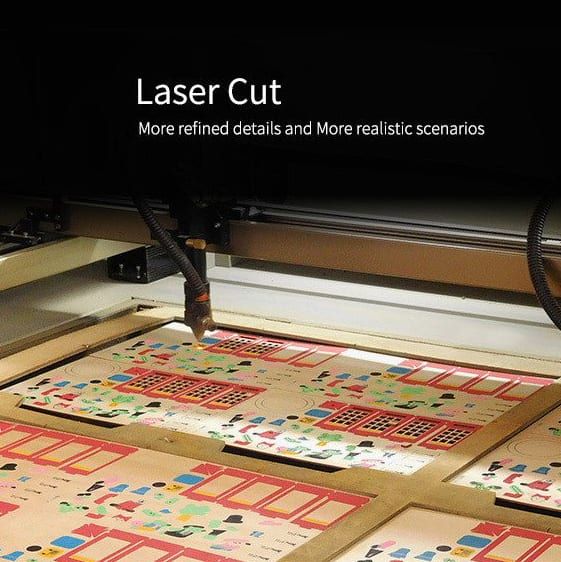 Mô Hình Gỗ Lắp Ráp 3D Happy Birthday Music Box (Hộp Nhạc Chúc Mừng Sinh Nhật) (Mixed Color) Robotime AM42 WP006