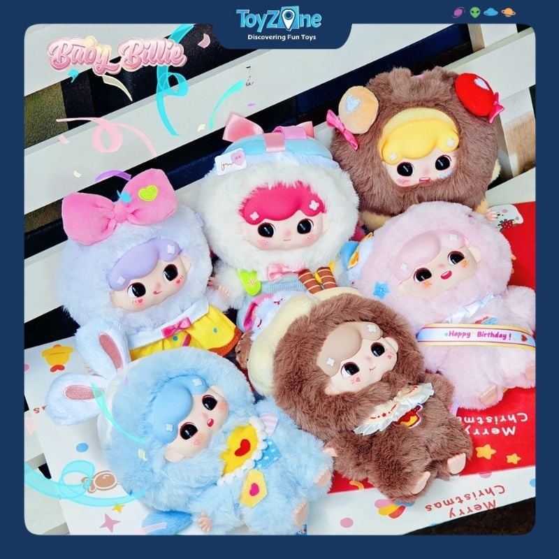 Mô hình Blind box Móc khóa Gấu bông Billie's Sweet Dream Party V3 ( Bữa Tiệc Trong Mơ Ngọt Ngào ) THREE BABIES TOY