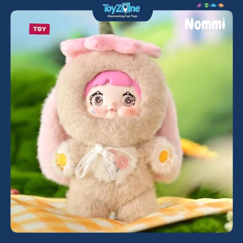 Mô hình đồ chơi Blind box Móc khóa Gấu bông Nommi V2 Garden Rabbit Series ( Vườn Thỏ ) HITOY